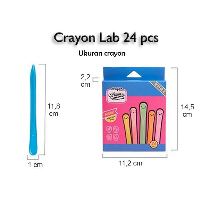 

[COD AKTIF] Magic Crayon Ajaib Segitiga Asli Crayonlab 24 36 warna - 24
