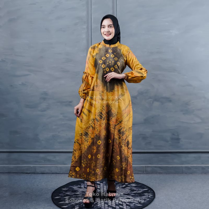 GAMIS JUMPUTAN PALEMBANG HANDMADE SUTRA SILK