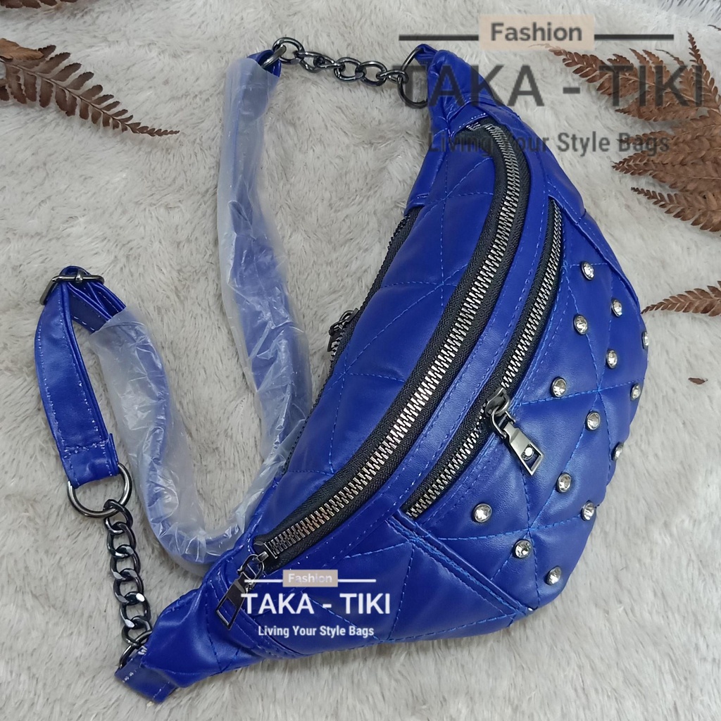 WAISTBAG NUNA DIAMOND FASHION KOREA. TAS 3 RUANG BORDIR PREMIUM BEST K FASHION 2022