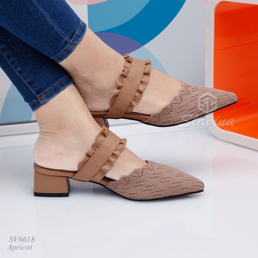 BIG SALE - Ivony Seivona - SV6618 Sepatu Slavina Heels Heel Series