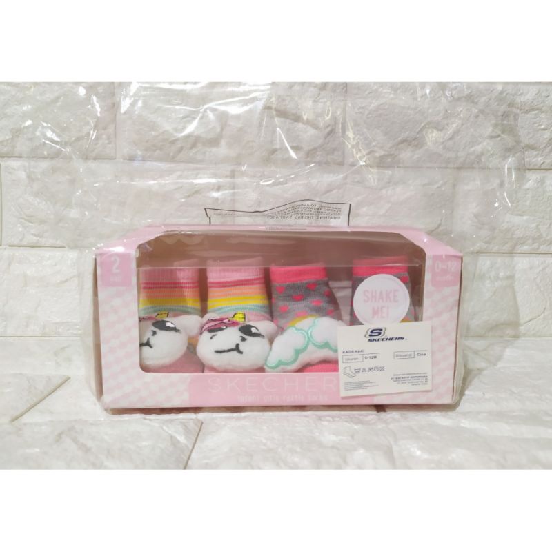 Skechers Rattle Sock / Skechers Infant Girl Rattle Socks / Skechers Kaos Kaki Baby / Kaos Kaki Skech
