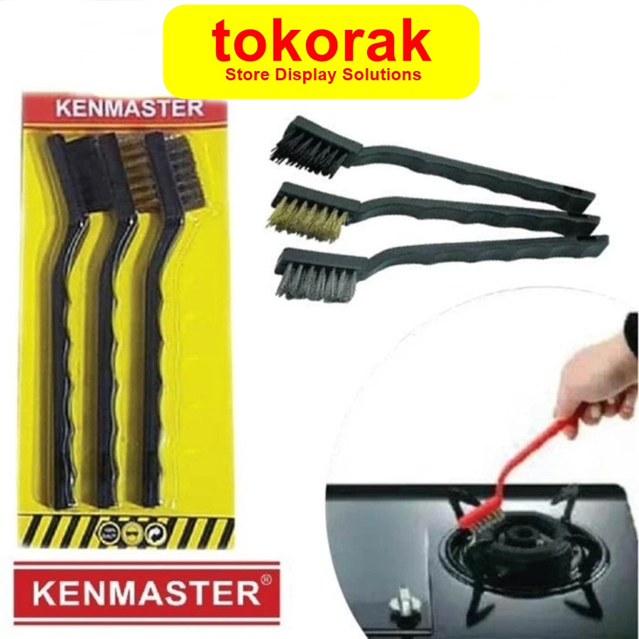 SIKAT KAWAT PEMBERSIH KOMPOR MINI 7 INCH 3 PCS - SIKAT BAJA