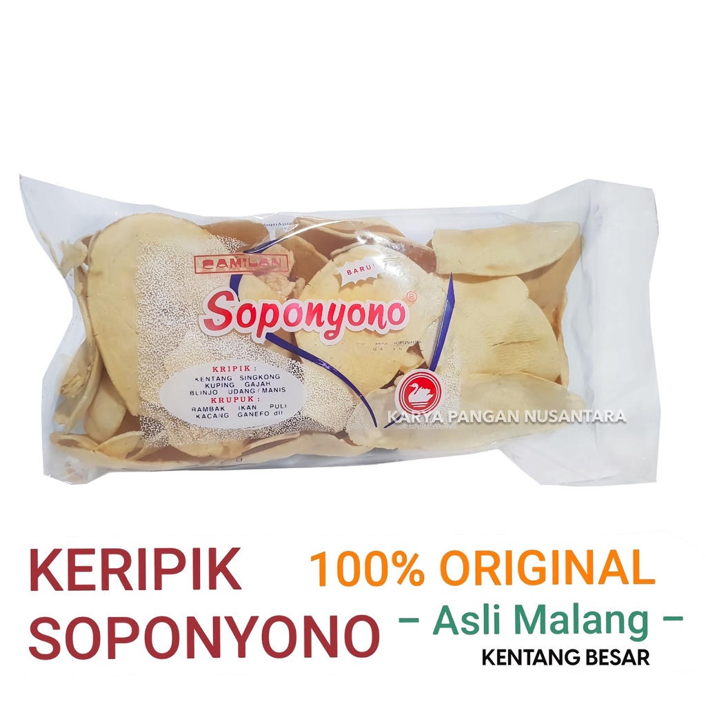 

KERIPIK KENTANG SOPONYONO ORIGINAL KRIPIK KENTANG SOPONYONO MALANG