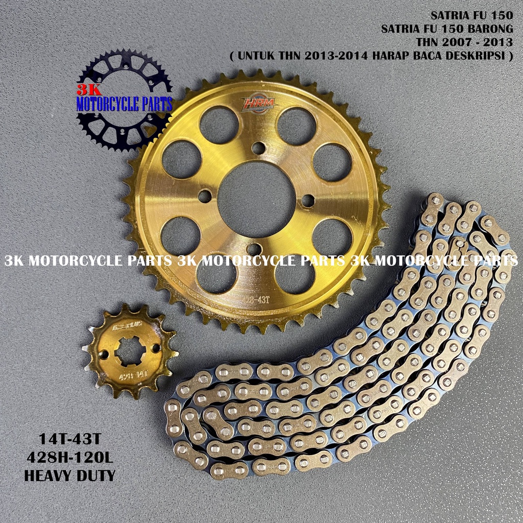GEAR GIR SET GEAR GIR PAKET SATRIA FU 150 SATRIA FU 150 BARONG