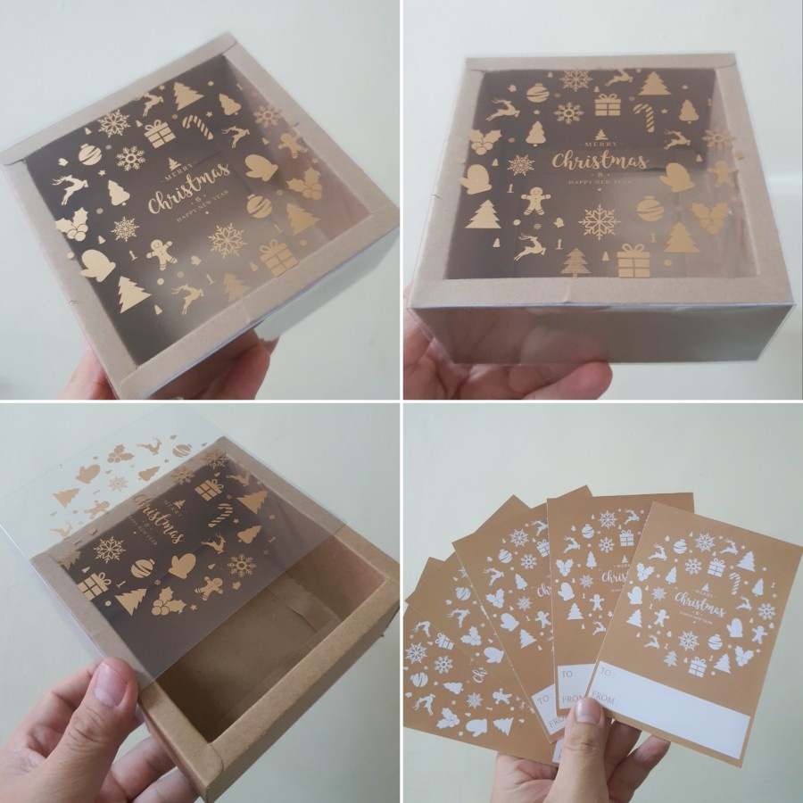 

(5pcs) kardus packaging mini mika lapis legit kotak kue bolu dus kue brownies kemasan hampers ukuran 11x11x6cm