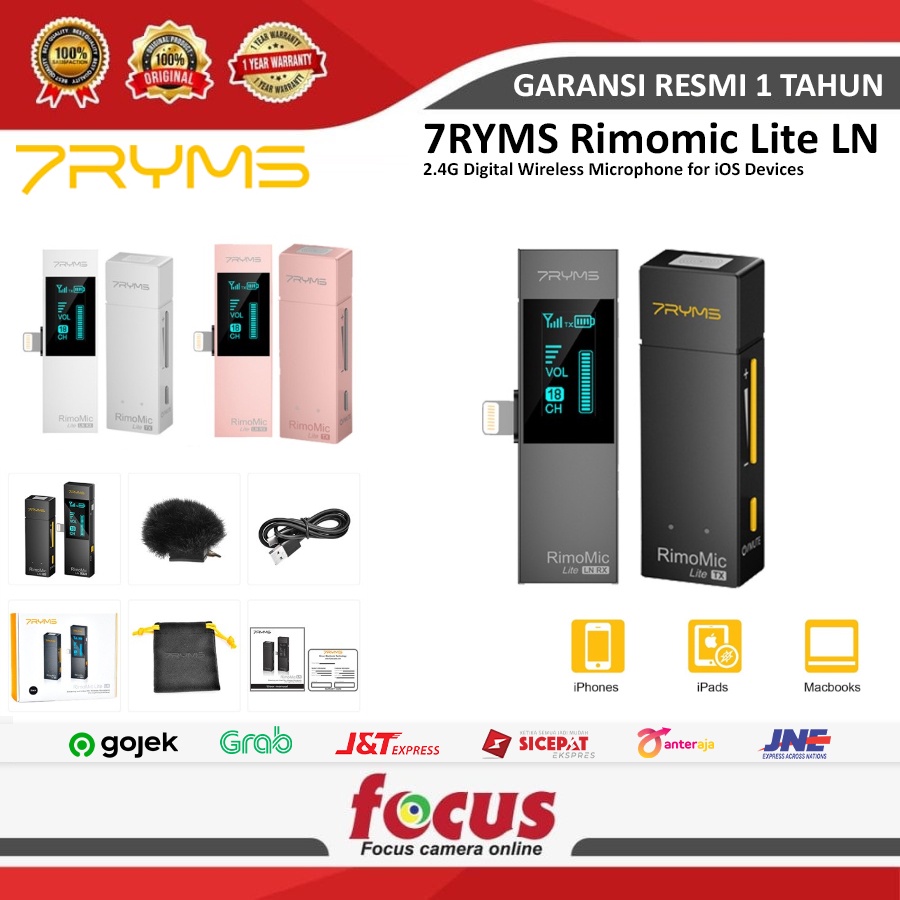 7RYMS Rimomic Lite LN 2.4G Digital Wireless Microphone for iOS Devices