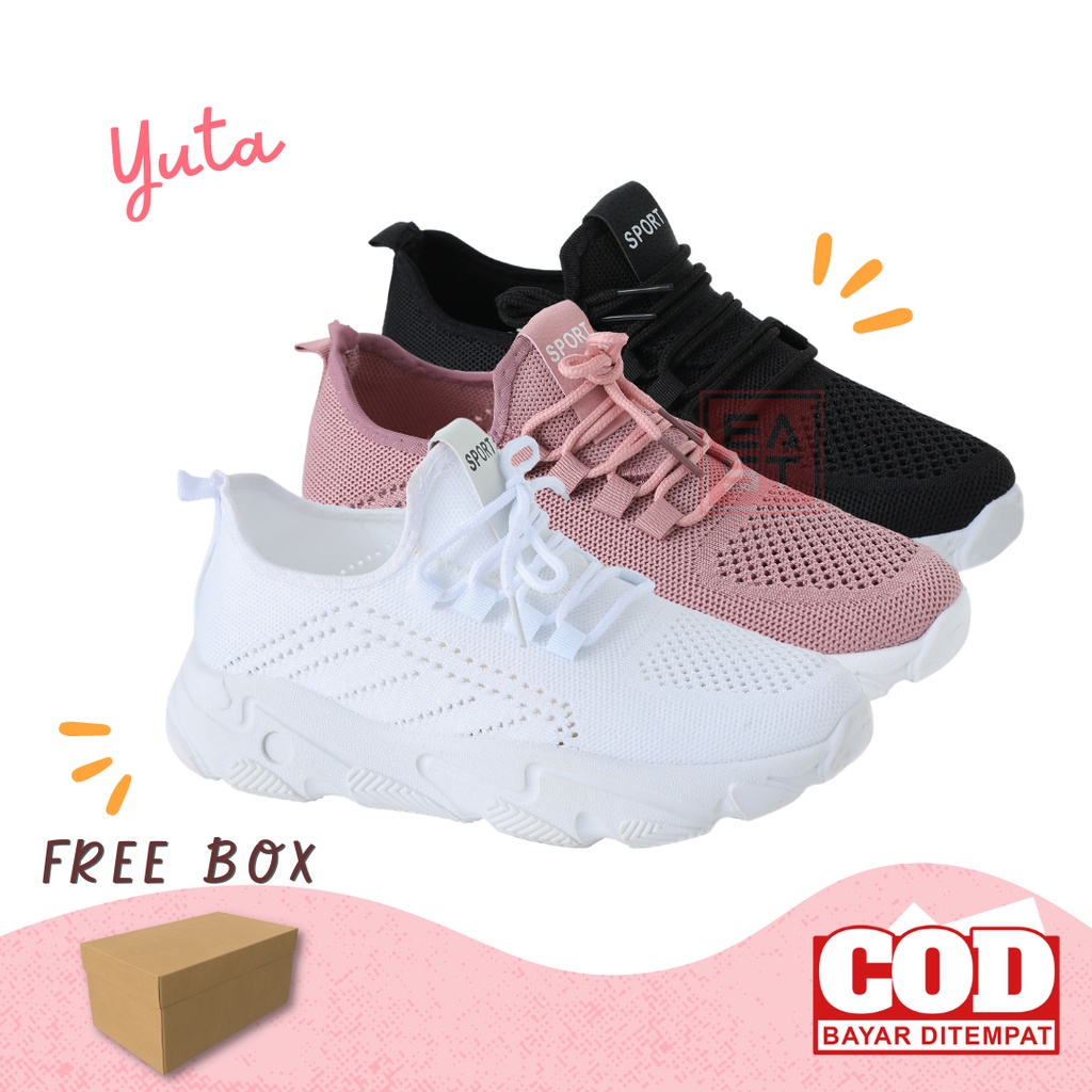 Sepatu Yuta Sneakers Kanvas Wanita Casual Import Sport Shoes Original