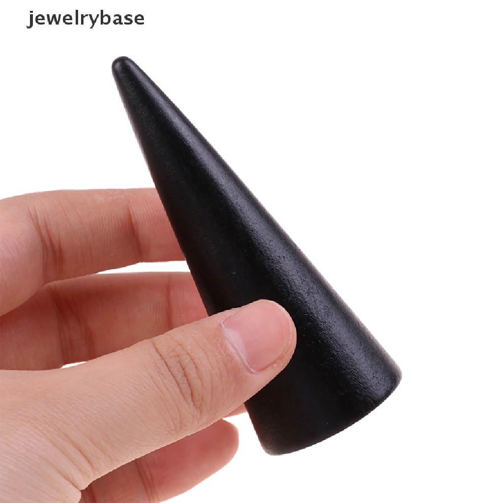 Rak Stand Holder Penyimpanan Perhiasan Cincin Warna Hitam Gaya Vintage