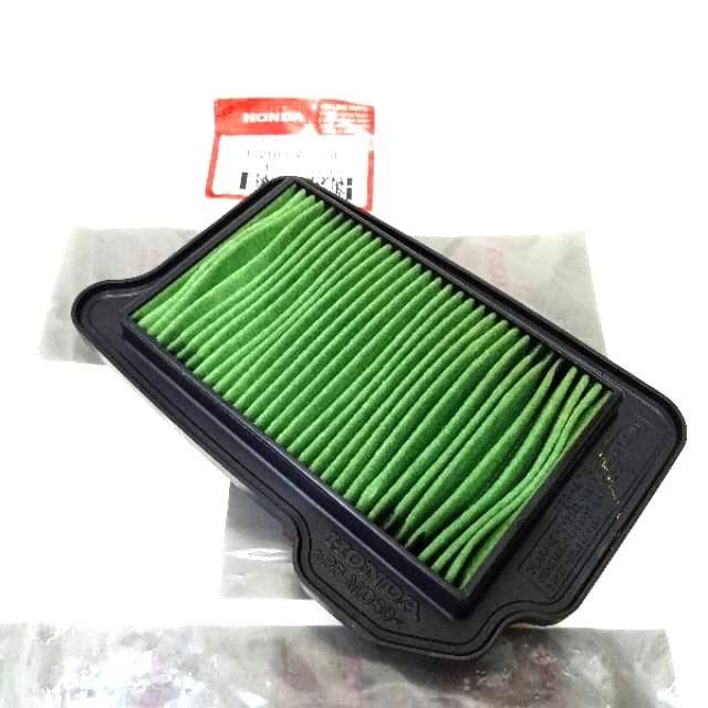 Beli Hemat Filter Udara Sringan Hawa + Saklar Set +Cover Knalpot Honda Beat Karbu 2008-2012 Tutup Tameng-Pelindung Kenalpot