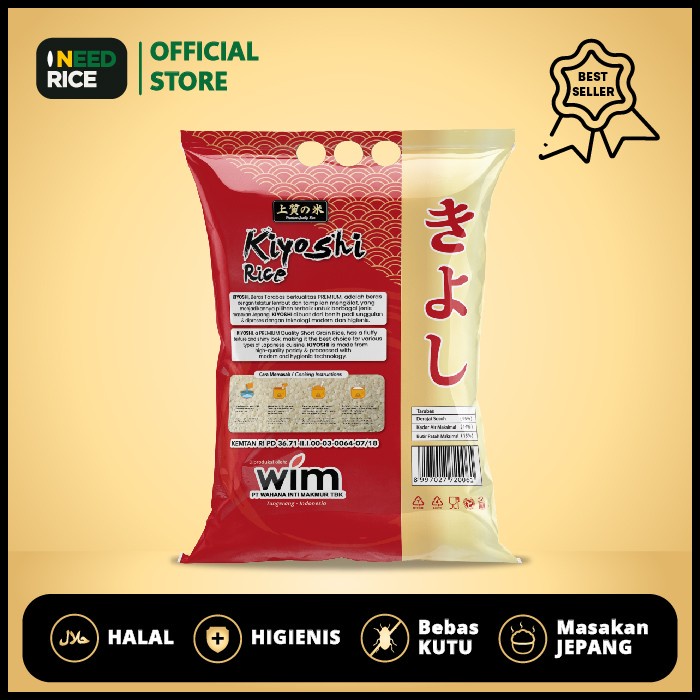 

Beras Jepang Kiyoshi 5Kg