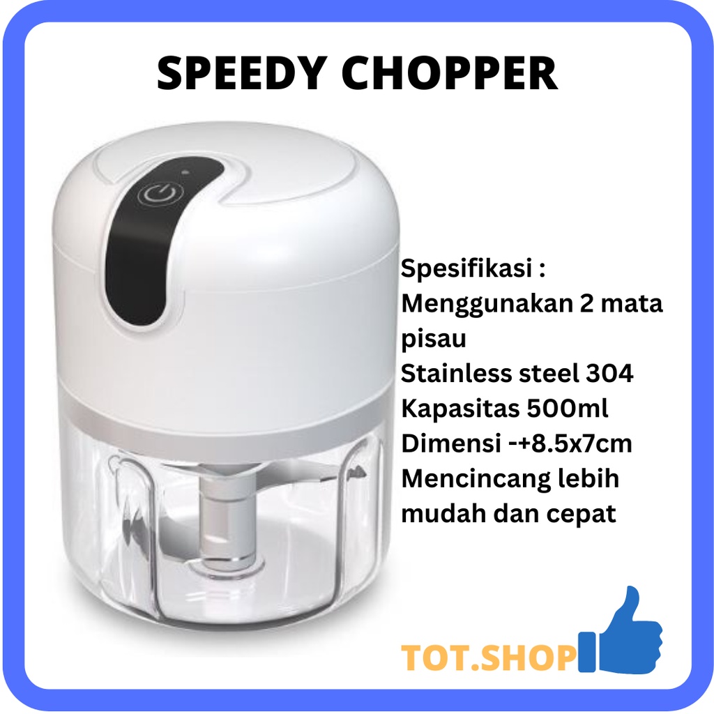[MINI] Speedy coper /Manual Food Chopper / Pencacah Penghalus  Blender Bumbu Tarikan manual