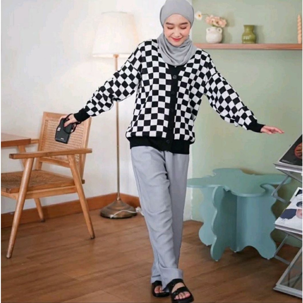 SWEATER RAJUT OVERSIZE PREMIUM MOTIF CATUR