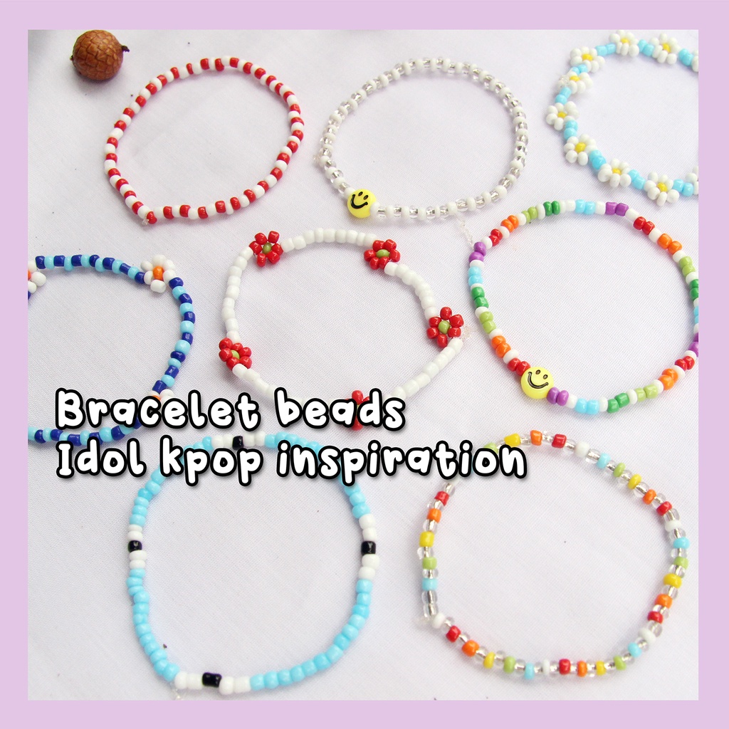 [PART 3] BEADS BRACELET IDOL K-POP / GELANG IDOL KPOP / BRACELET BEADS  KOREA / GELANG MANIK / GELAN