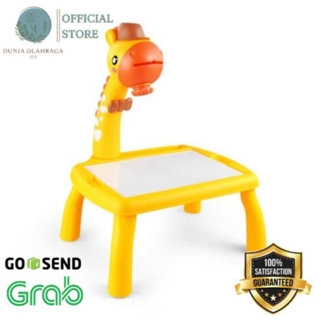 

Unik Mainan Anak Meja projektor Gambar Projector Drawing Giraffe Desk DO - Kuning Limited