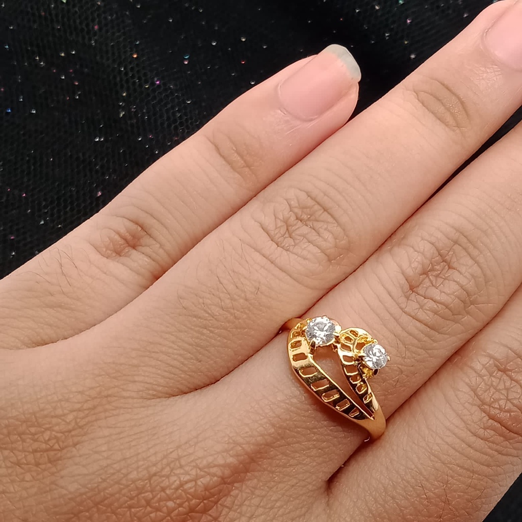 Cincin emas 17K - 1.75 gr kadar 750 - 3929