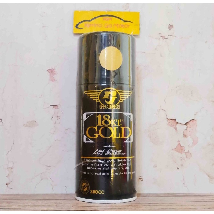 RJ LONDON SPRAY PAINT CAT CHORME GOLD OP3-GOLD 300cc