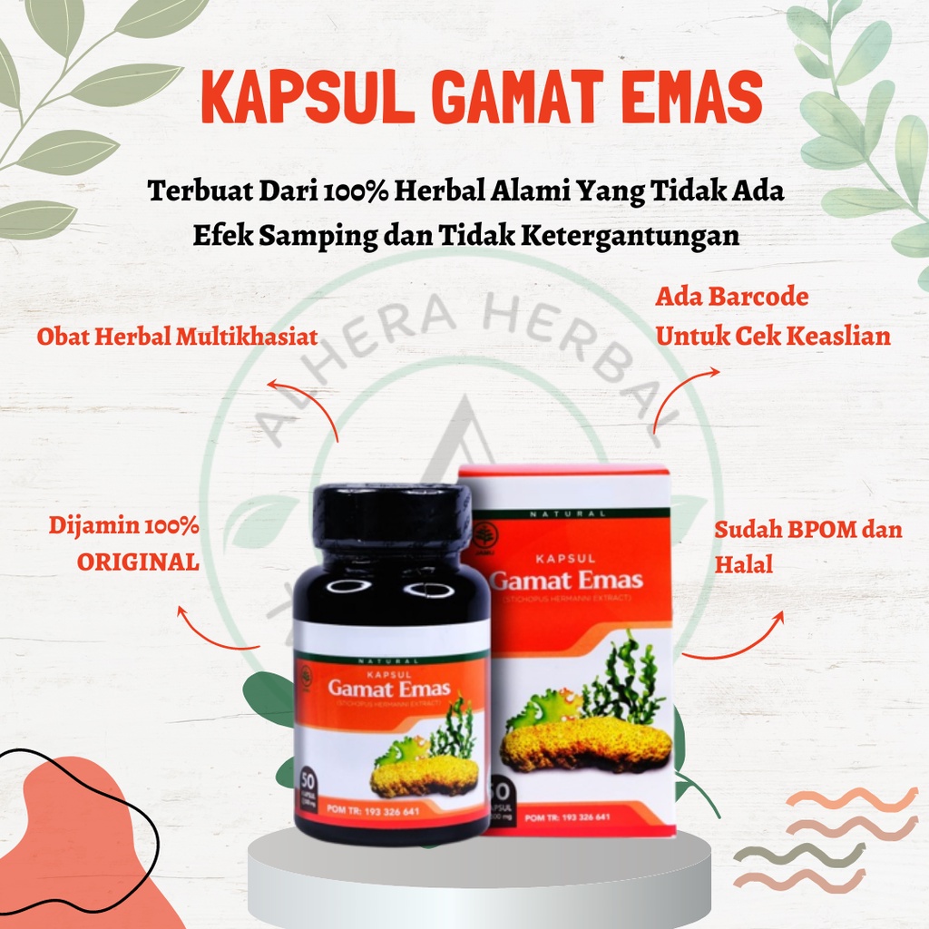 KAPSUL GAMAT EMAS 100% ORIGINAL , Kapsul Gamat , Gamat Kapsul , Kapsul Teripang, KAPSUL GAMAT EMAS I