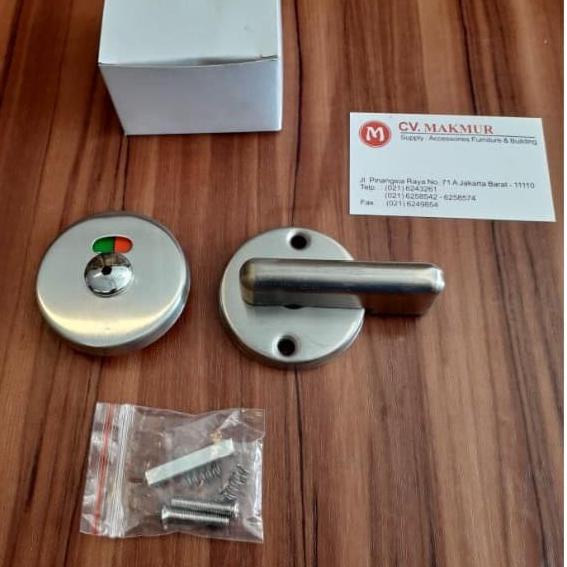 Grendel Kunci Pintu Partisi Toilet Harfit / Grendel Indikator Toilet