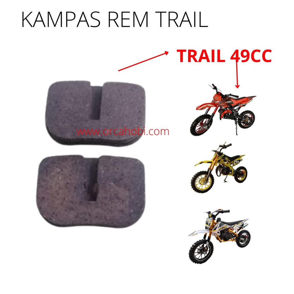 Disc pad-Kampas rem Mini Gp-Mini Trail-Mini ATV-Scooter-Go pad-trail 50cc-trail 110cc