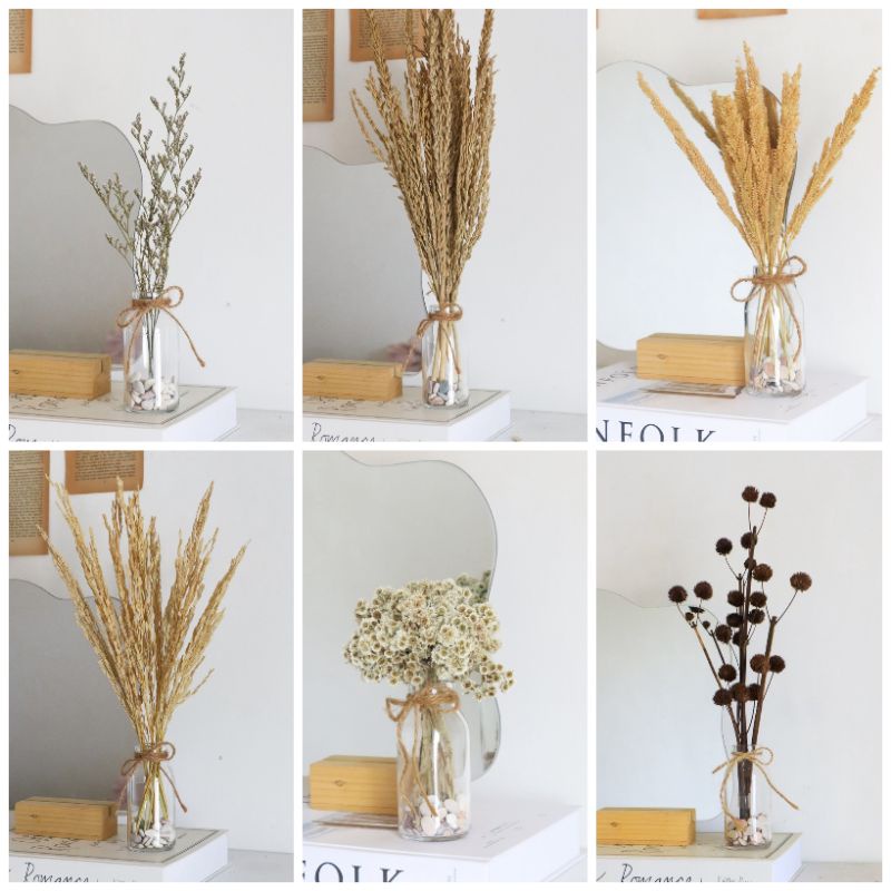 Bunga kering aesthetic / Bunga hias / Bunga kering / dekorasi