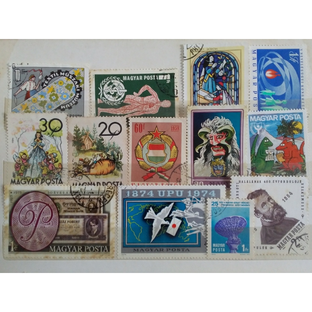 

prangko magyar posta 13 lembar used