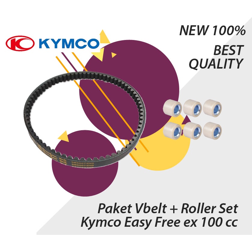 Jual PAKET V BELT RACING + ROLLER SET KYMCO EASY FREE EX ECX 100 CC