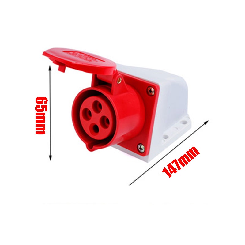 Plug Mounting  Stop Kontak 4 Pin 32A/ Plug Socket Industri /Industry Surface Mounting/ Industri Plug