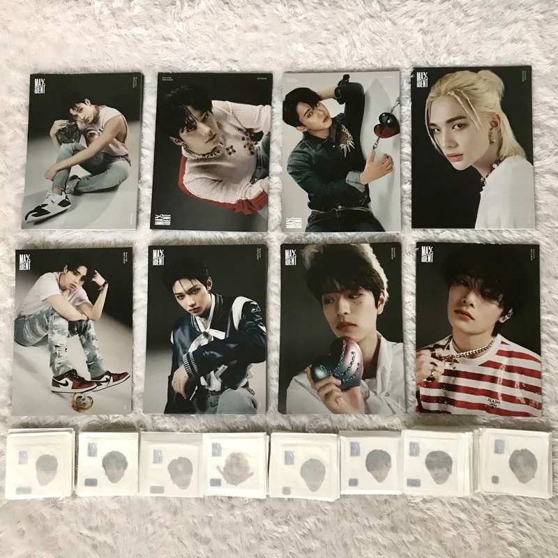 [READY STOCK] OFFICIAL FACE STICKER MINI POSTER MAXIDENT STRAY KIDS