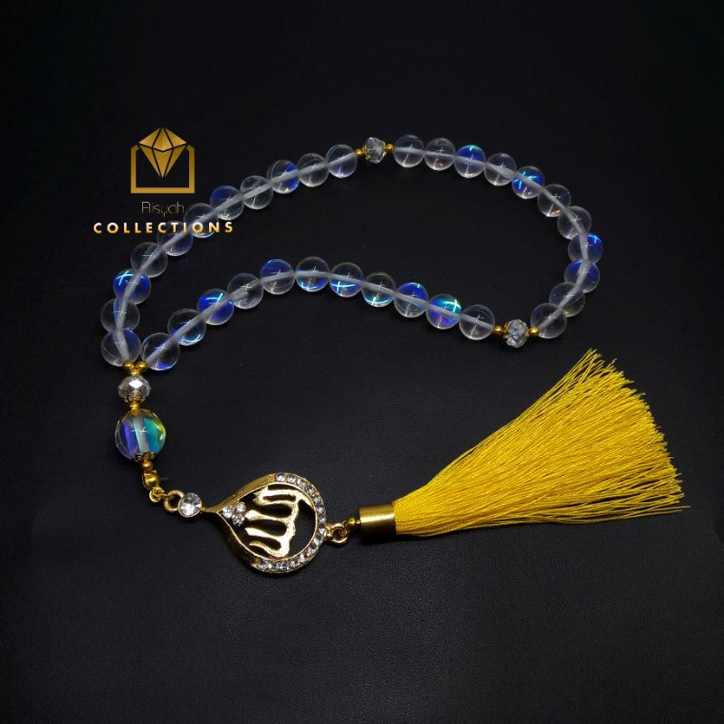 TASBIH BATU 10MM KALIMAYA INDIA 33 BUTIR + LAFADZ ALLAH