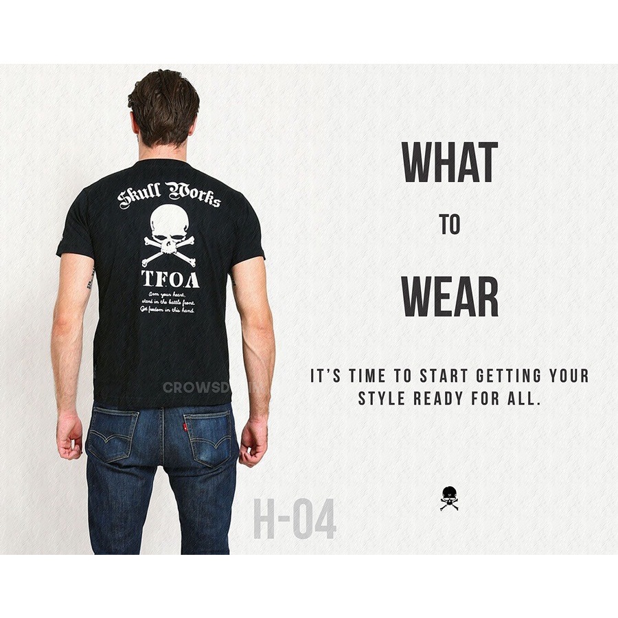 KAOS PRIA. KAOS ROCK N ROLL. KAOS CROWS ZERO TFOA H-4