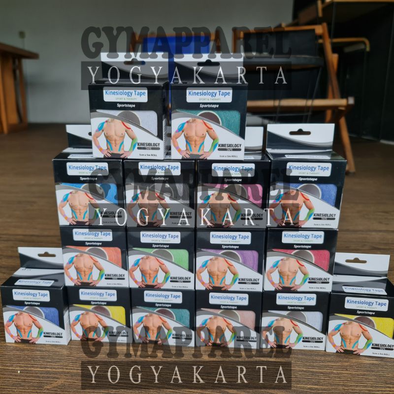 Jual kinesiology tape kinesio tape 5cm x 5 cm original perban elastis