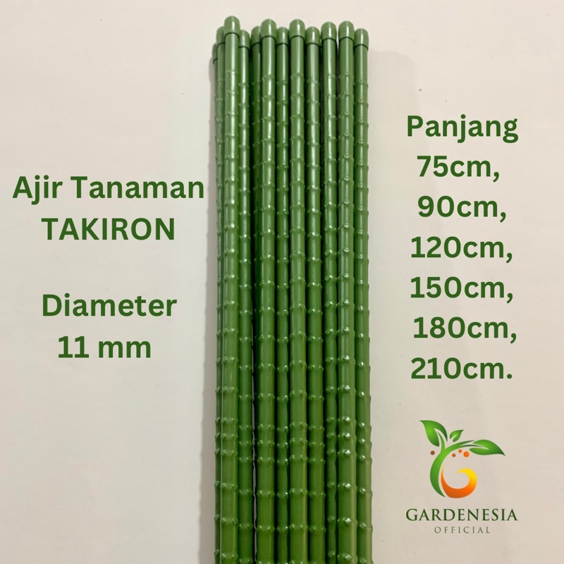 Ajir Penyangga Tanaman Modern / Plant Stake Takiron Diameter 11 mm x Panjang 75 90 120 150 180 210 cm Original