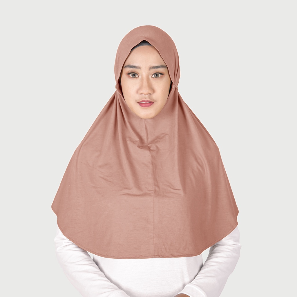 DAUKY HIJAB BERGO INSTAN TANPA PET BERGO REYN TERBARU BAHAN KAOS TALI BELAKANG