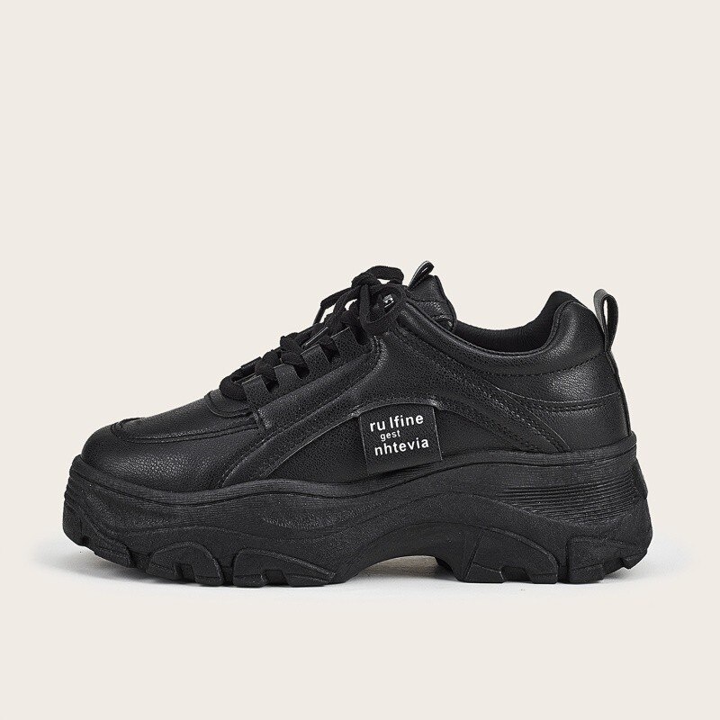Sneakers Putih Platform Tinggi Korean Style UFLINE-8