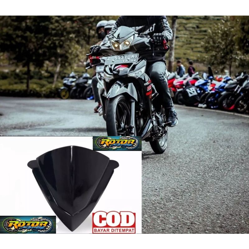 Visor variasi supra x 125 lama bahan full akrilik plus double tape pnp supra x 125