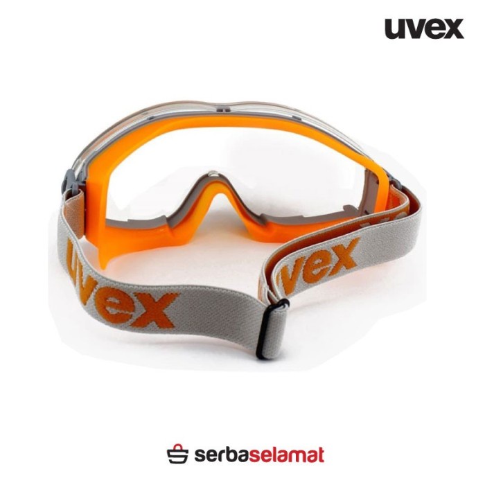 Uvex Safety Goggle Ultrasonic Orange Clear