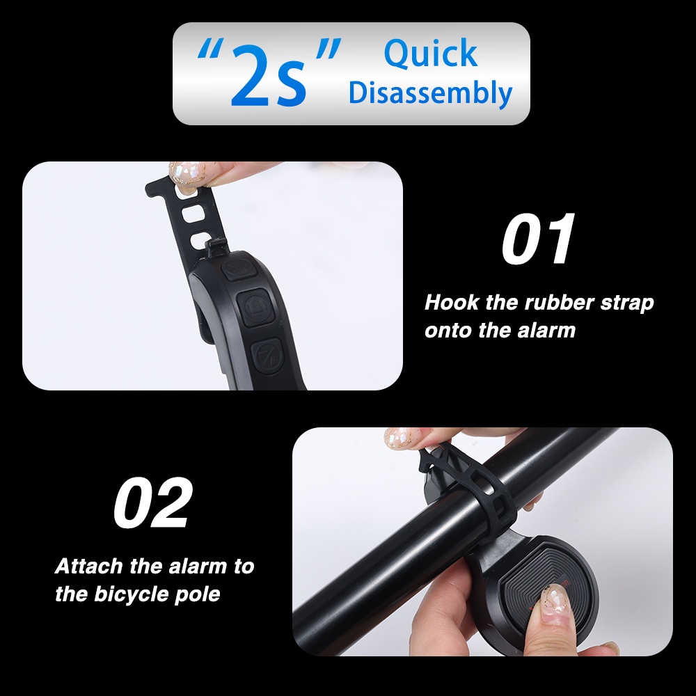 Bel Sepeda Elektrik 80-120dB Anti Maling Dengan Port Charger USB