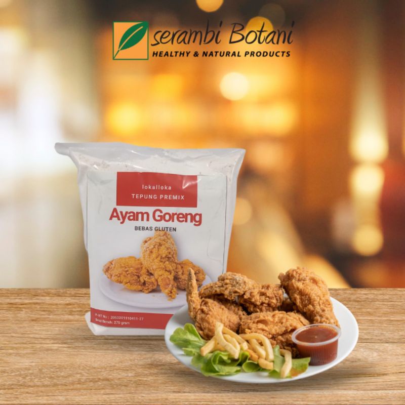 

Tepung Premix Ayam Goreng Lokalloka Gluten Free 270gr Serambi Botani