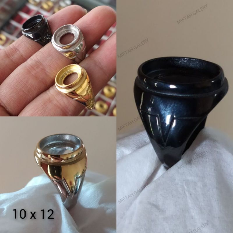 Ring emban cincin titanium super 10x12