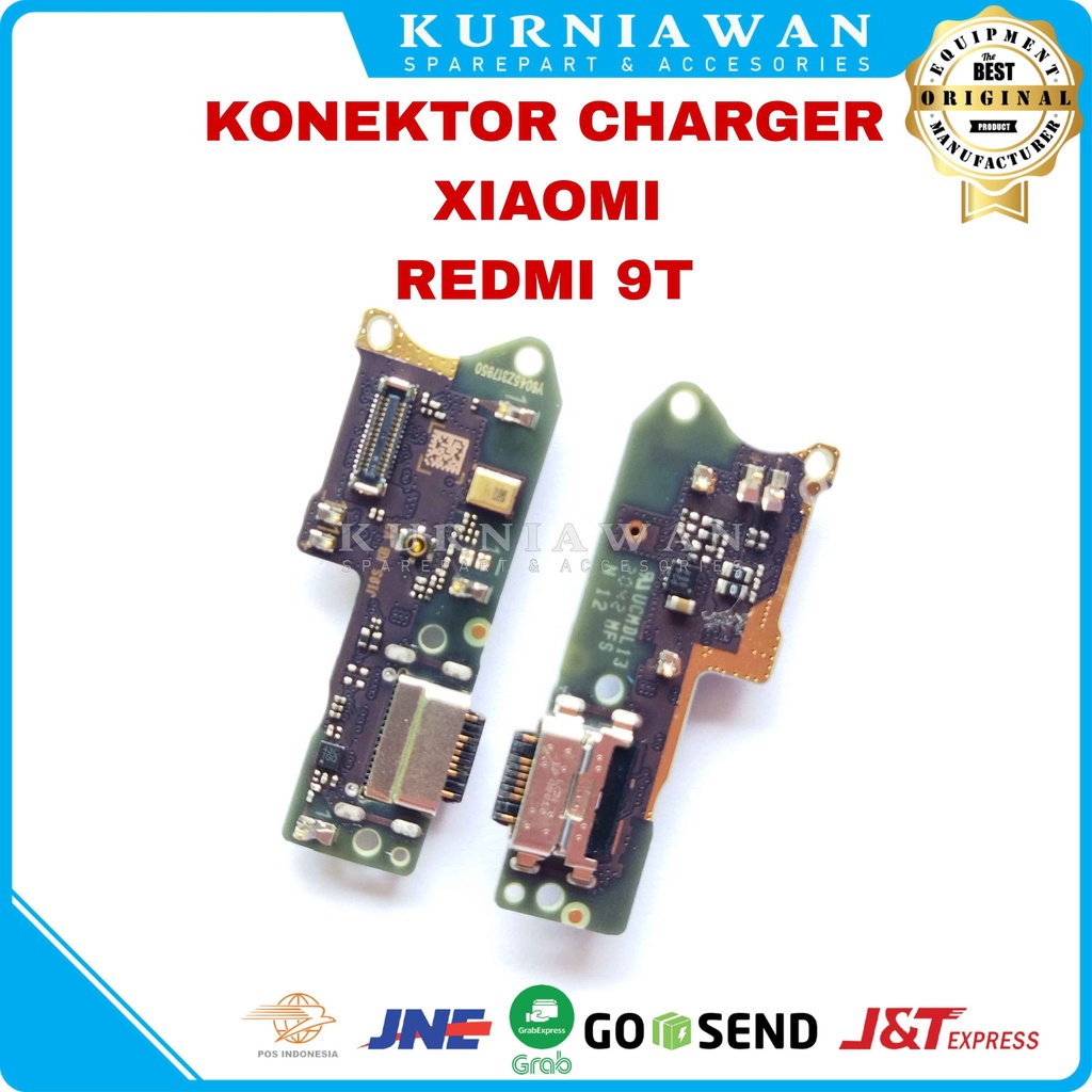 Konektor Charger Xiaomi Redmi 9T Pcb Board Usb Papan Con Cas Mic ORI