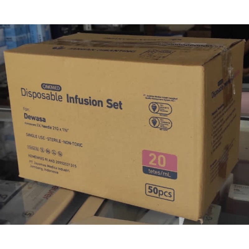 SELANG INFUS / INFUS SET / ALAT INFUS BOX ISI 50.