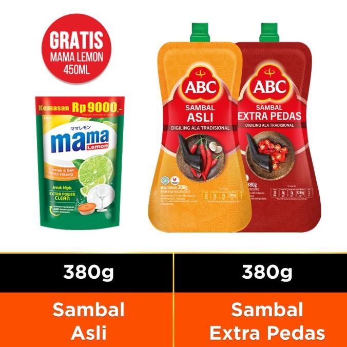 

ABC Bundling Sambal Asli 380g & Extra Pedas 380g