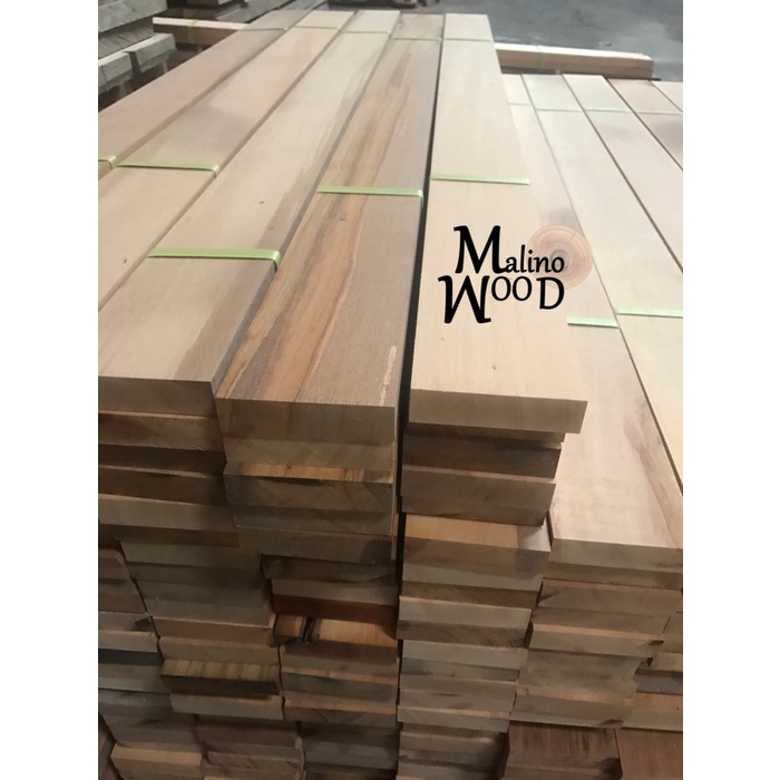 Kayu ulin sulawesi polos tebal 2.1 cm panjang 150 cm