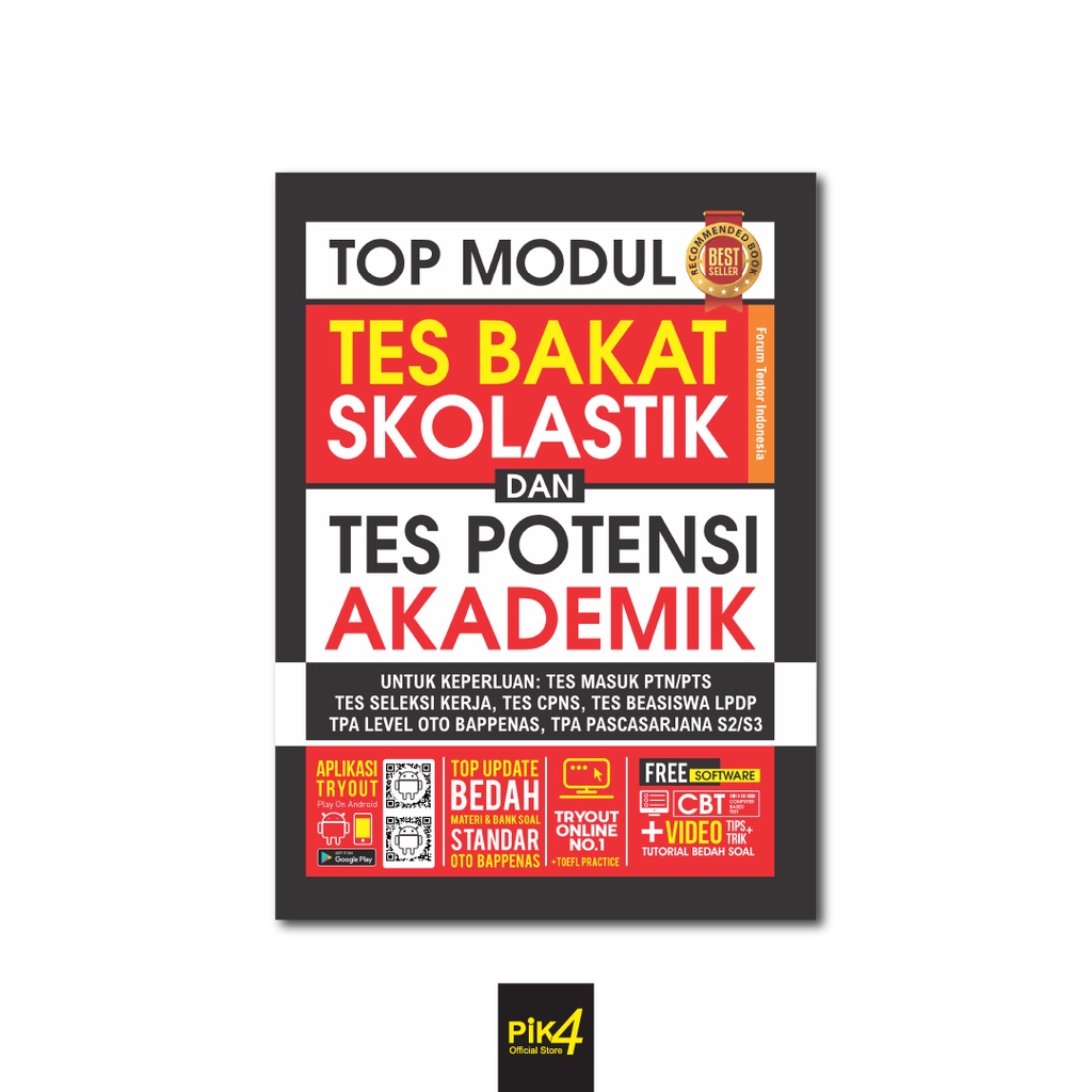 Buku Top Modul Tes Bakat Skolastik Dan Tes Potensi Akademik Original