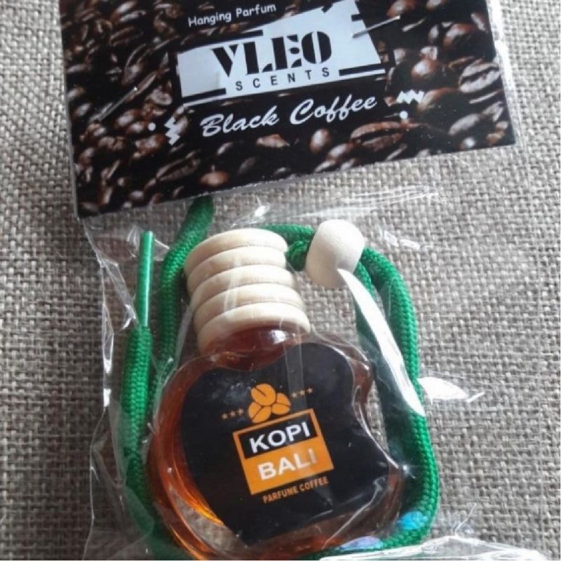 Pengharum Mobil Ruangan Pewangi Gantung 10ml Parfum Kopi Bali Botol Apel