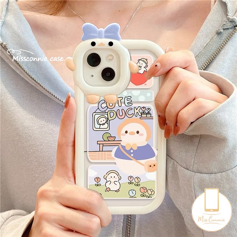 Casing Lensa 3D Bow Little Monster Lucu Redmi A1+9 10 9A 10A 9T 10C 9C NFC Mi 11Lite PO CO M3 Pro X3 NFC Redmi Note10 11Pro+11 8 9 11s 10 Pro Max Plus Kartun Bebek Sarung