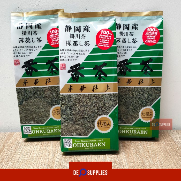 

TERBARU Ohkuraen Bancha Autumn Harvest 200gr - Teh Hijau Green Tea Jepang /TEH DIET/TEH