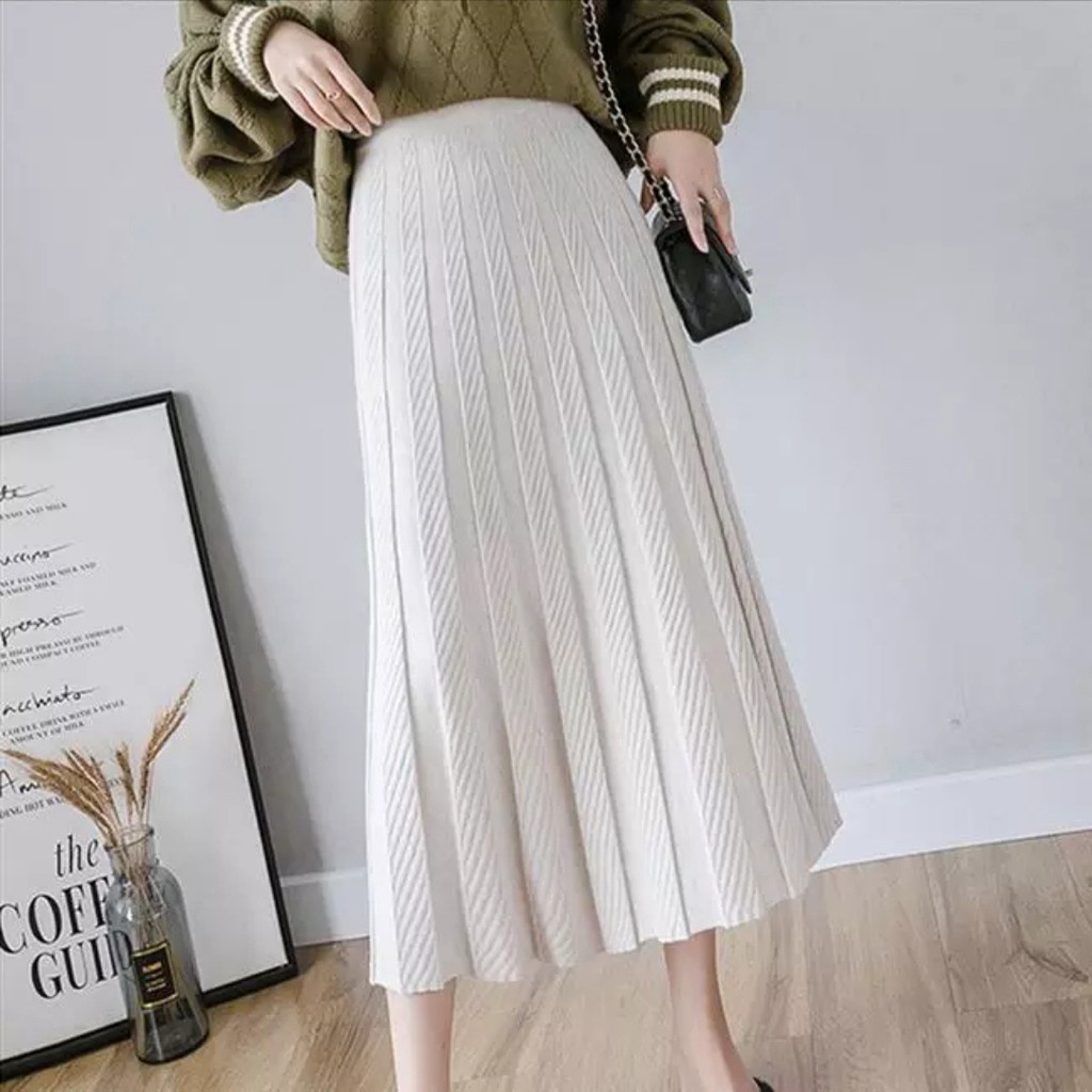 YR 1911 3M THREE M TM KNIT SKIRT PREMIUM ROK FASHION IMPORT THREE M