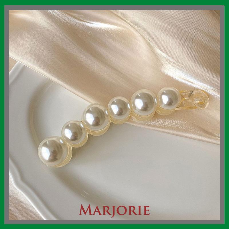 Jepit Rambut Pisang 10.5cm Mutiara Kristal Jepitan Ponytail  Salon Banana Ponytail Hair Claw Clips-MJD