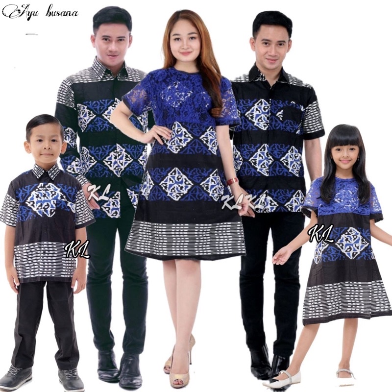 Batik Couple Keluarga Atasan Batik Dres Borkat Couple Batik Modern